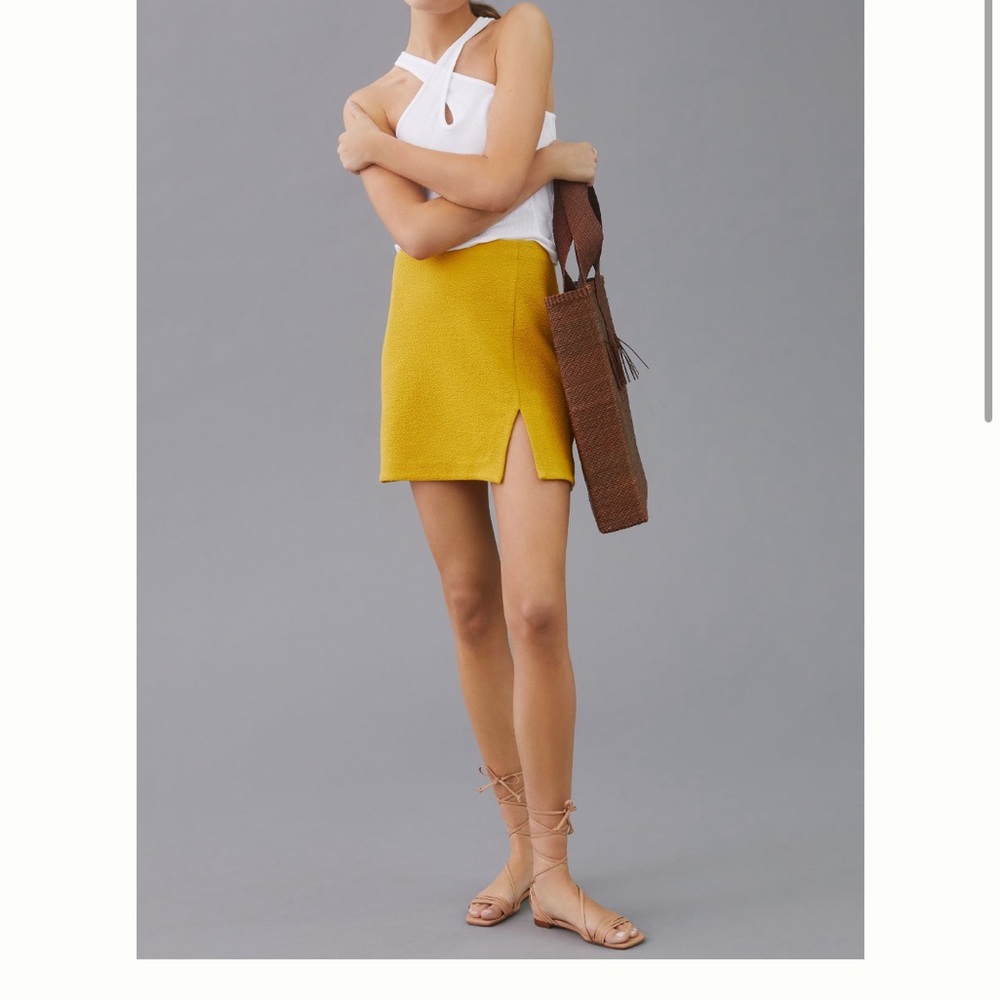 NWT! Anthropologie Maeve Slim Micro Mini Skirt